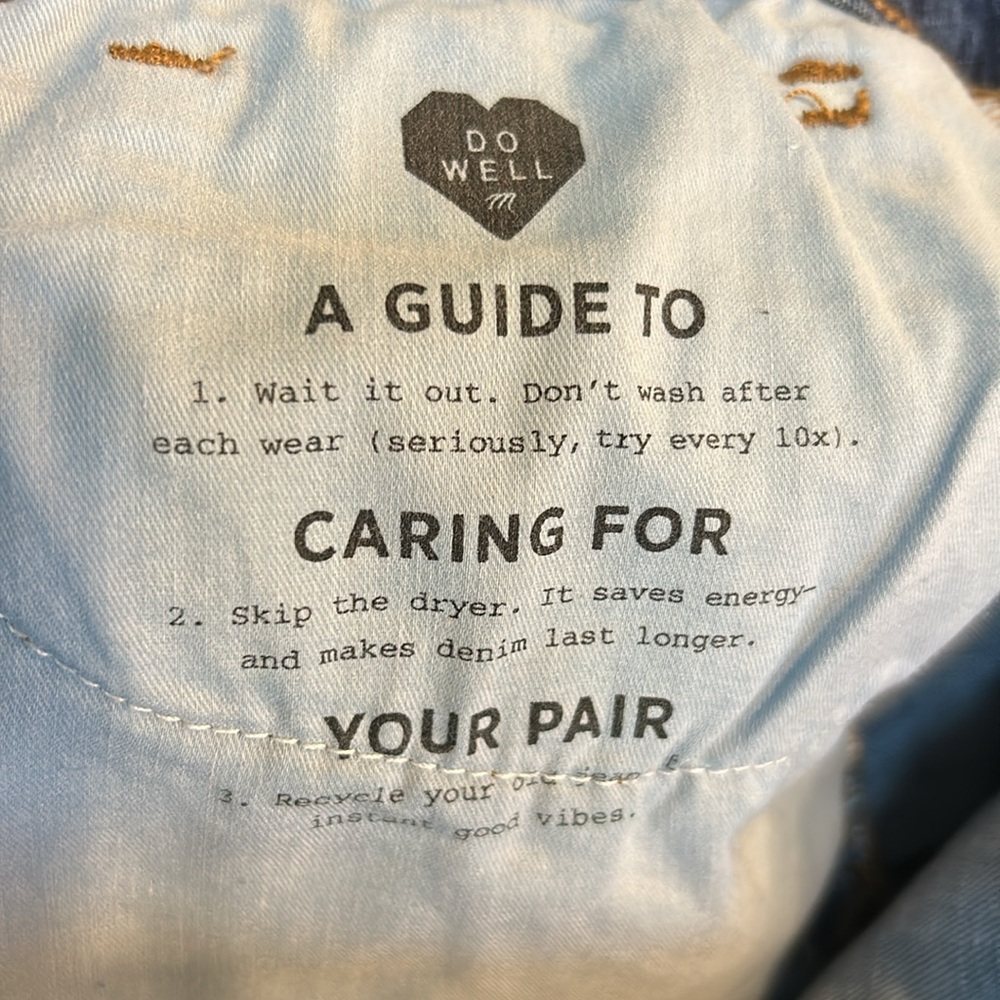 Madewell Denim Mini Frayed Hem Front Slit Skirt Size 30 - Picture 8 of 8